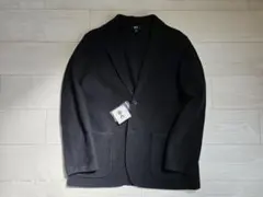 【新品未着用】ユニクロC メンズ ニットジャケット（S・ブラック）
