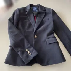 ネイビー チェック柄 テーラードジャケット