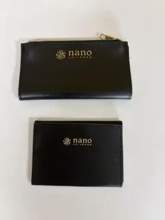 nano universe 財布 とカードケース　ブラックのサムネイル