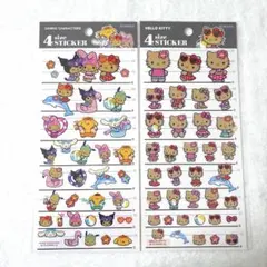 【サンリオ】4サイズステッカー　日焼けシリーズ