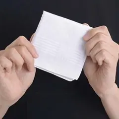 ★SALE★男女兼用シンプル白ハンカチ