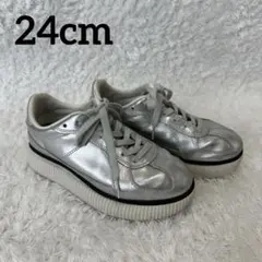 オニツカタイガー　デレシティ　シルバー　24cm