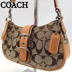 COACH shoulder Soho Signature アクセサリーポーチ