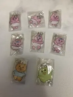 おぱんちゅうさぎ つながるアクリルチャーム ガチャガチャ 8種 コンプリート