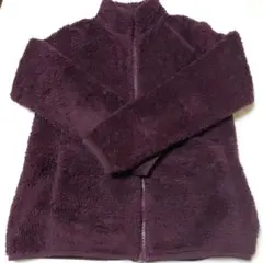 お値下げしました。ユニクロ　パープル フリースジャケット ジップアップM