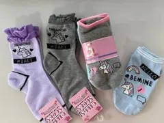 新品未使用ソックスユニコーンまとめ売りやや長め2足ショートソックス6足