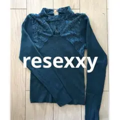 resexxy ラグランレースニットトップス リゼクシー ニットセーター