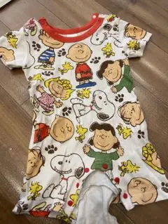 スヌーピー キャラクター柄ロンパース 80