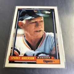 MLB 1992 トップス　スパーキーアンダーソン　デトロイトタイガース　381