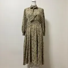 タグ付き　アクシーズファム　ワンピース　花　花柄　春　柄　ロングワンピース