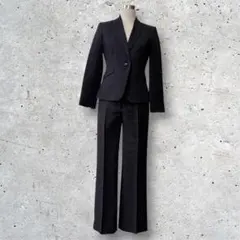 TAKAQ 洗える スーツ 2点セット L 黒 パンツ ジャケット 美品のサムネイル