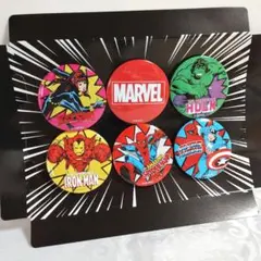MARVEL　缶バッジ　6種セット　マーベルのサムネイル
