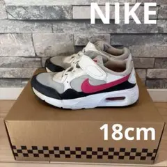 Nike スニーカー ホワイト/ブラック/ピンク/18cm