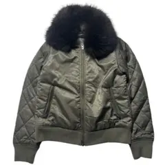 【00s archive】Y2K ファージャケット カーキ