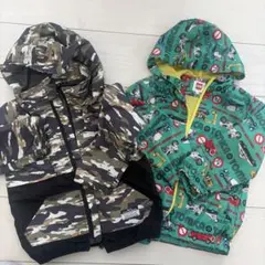 トミカ 迷彩・車両柄　ウィンドブレーカー　セット