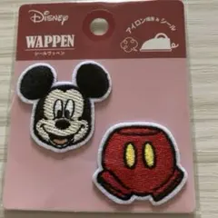 ミッキー　ワッペン　ディズニー　シールワッペン　ミッキーマウス