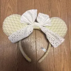 ミッキー型カチューシャ ホワイト・イエロー