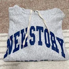 NEW STORY フード付きスウェット グレー