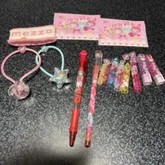 mezzo piano 文房具セット レトロ ナルミヤ メゾピアノ　鉛筆キャップ