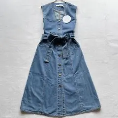 定価 5万 未使用 シーバイクロエ DRESS デニムワンピース ベルテッド Sのサムネイル
