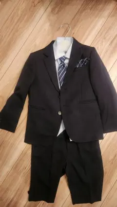 ネイビー フォーマルスーツ 120cm ネクタイ付き