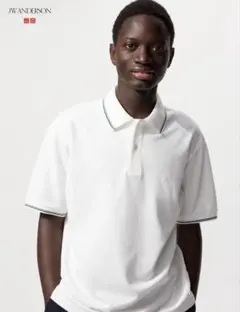 JW ANDERSON ドライカノコポロシャツ　半袖 ホワイト　Sサイズ