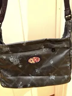 【美品】Lake Alster ショルダーバッグ 花柄 ブラックのサムネイル