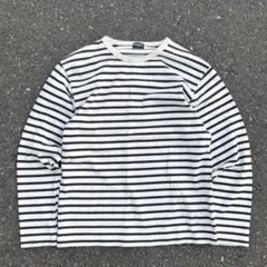 90s 紺タグ olduniqlo ネイビー×白 ボーダーロンt シティーボーイ