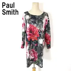 Paul Smith ポールスミス 長袖ワンピース 総柄 10A B9981 - メルカリ