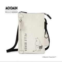【新品】PELLE BORSAペレボルサ ムーミン ショルダー バッグアイボリーのサムネイル