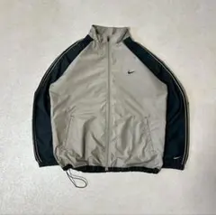 OOs NIKE ナイロンジャケット ツートンカラー ブラウン ドローコード付