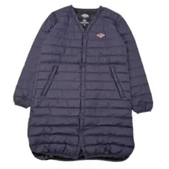 DANTON インナーダウンロングコート ネイビー 36 JD-8829