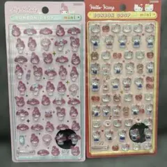 ボンボンドロップミニシール　マイメロ・キティ