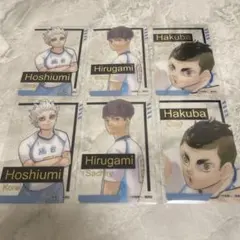 ハイキュー!! 箔押しクリアカードコレクション 鴎台 星海 昼神 白馬
