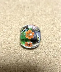大きめ☆お花のとんぼ玉