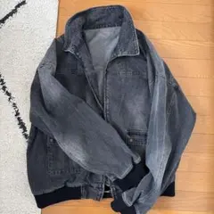 ダークグレー デニムジャケット