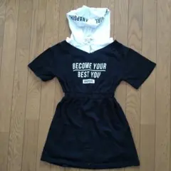 ANAP GIRL フード付きワンピース