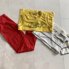 GAPギャッププーマPUMA120110ボーダー半袖Tシャツタンクトップパンツ赤