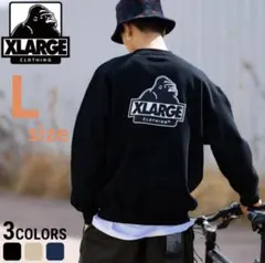 XLARGE クルーネック トレーナー スウェット ブラック L