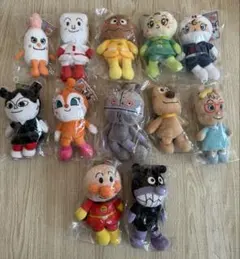 【新品タグ外袋付き】アンパンマン プリちぃビーンズS Plus ぬいぐるみセット