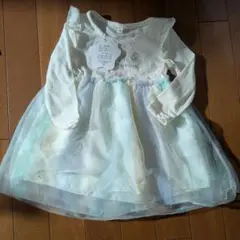 《新品未使用タグ付き》 長袖ワンピース チュール付き 90サイズ