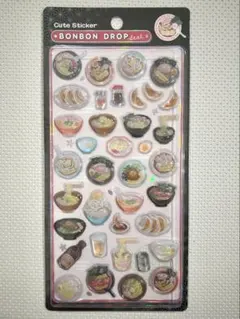 正規品　和柄　中華　ラーメン　ボンボンドロップシール