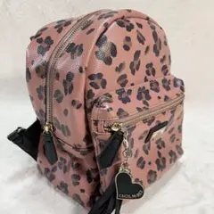 【美品】CECIL Mc BEE ミニリュック ピンク ベージュ ヒョウ柄のサムネイル