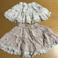 テータテート　スカート　パンダ　110㎝　2着セット　双子