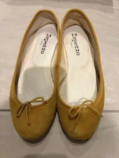 Repetto バレエシューズ イエロー スエード 36.5のサムネイル