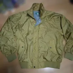 金色ゴールド　ナイロンブルゾンジャケットジャンパー　Ｌ　平成レトロ