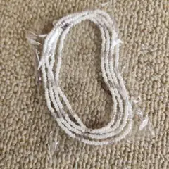 ホワイトビーズ 多重ブレスレット