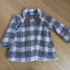 TOCCA チェック柄 ウールコート 100cm~