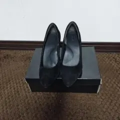 AZUL 黒 スエード ハイヒール