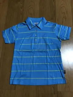 アディダス　レディース　ゴルフ　ポロシャツ　トップス　S 青　ボーダー